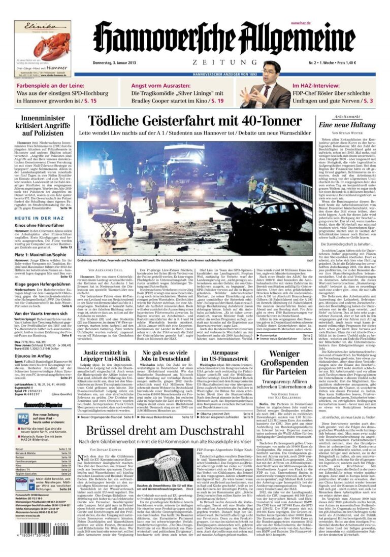 Titel: Hannoversche Verwaltung verlangt absurde Gutachten für vier Tische