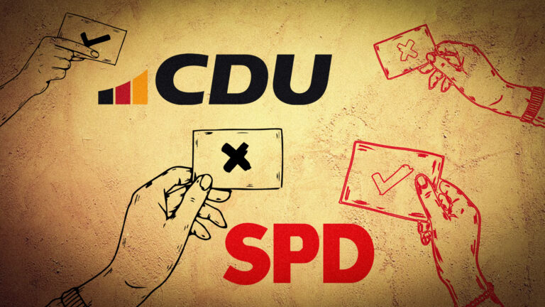 Die politische Zuspitzung: CDU und SPD als Symbole des Verfalls